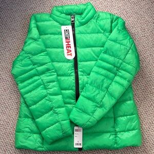 32 Degrees Bright Green Puffer Jacket